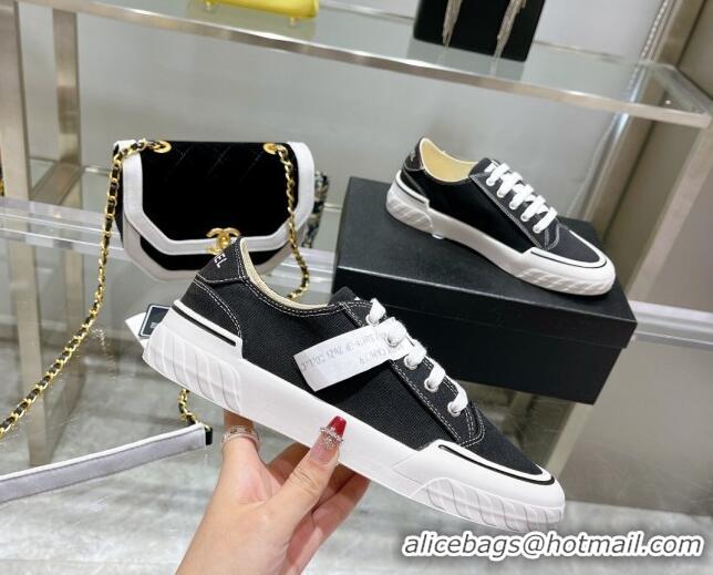 Good Product Chanel Canvas Sneakers Black 071838