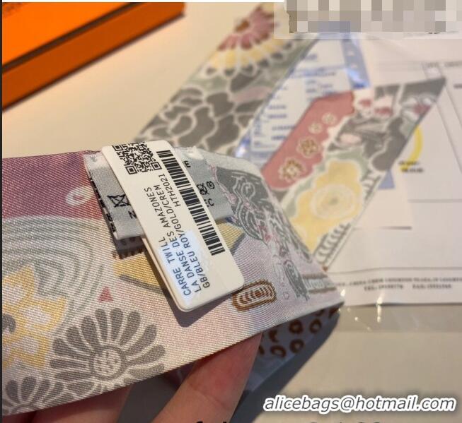 Famous Brand Hermes Silk Bandeau Scarf 5x86cm H2306 Grey 2022