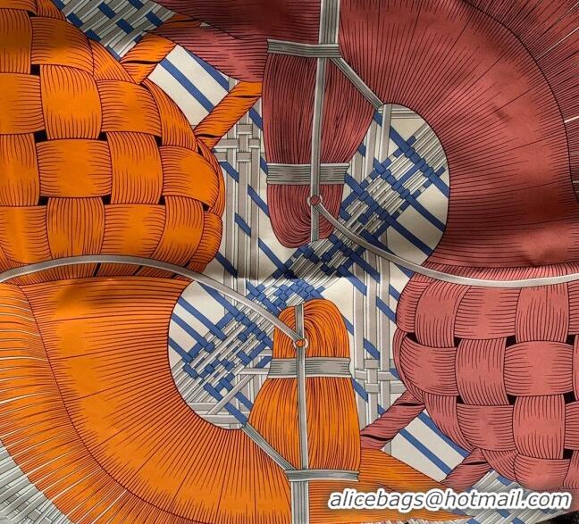 Top Quality Hermes Masan Silk Square Scarf 90x90cm H3074 Grey 2022