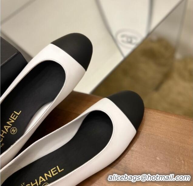 Best Price Chanel Pearl Ballerinas White 080899