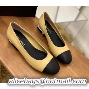 Purchase Chanel Pearl Ballerinas Beige 8089100