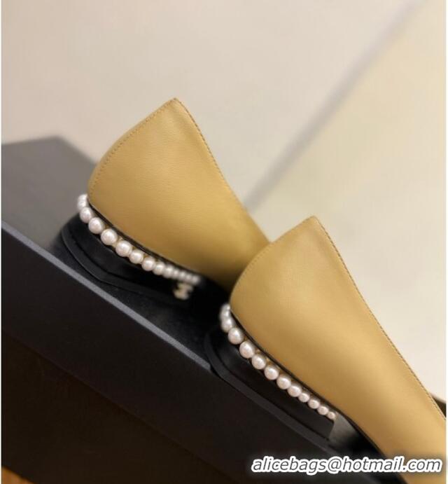 Purchase Chanel Pearl Ballerinas Beige 8089100