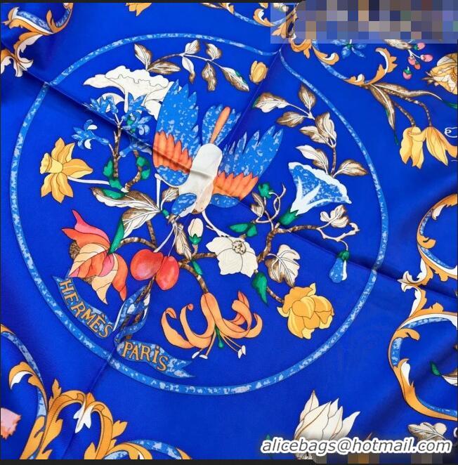 Good Product Hermes Silk Square Scarf 140x140cm H62402 Blue 2022