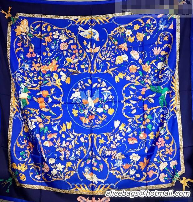 Good Product Hermes Silk Square Scarf 140x140cm H62402 Blue 2022