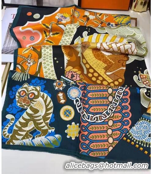 Most Popular Hermes Silk & Cashmere Square Scarf 140x140cm H62414 Orange 2022