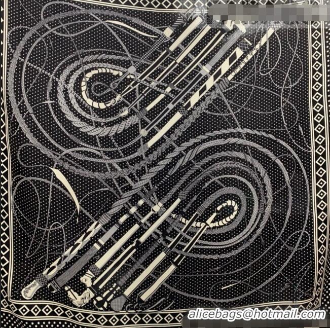 Most Popular Hermes Cashmere Silk Scarf Shawl 140x140cm 0726 Black 2022