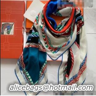 Cheapest Hermes Cashmere Silk Scarf Shawl 140x140cm H0726 Light Beige 2022