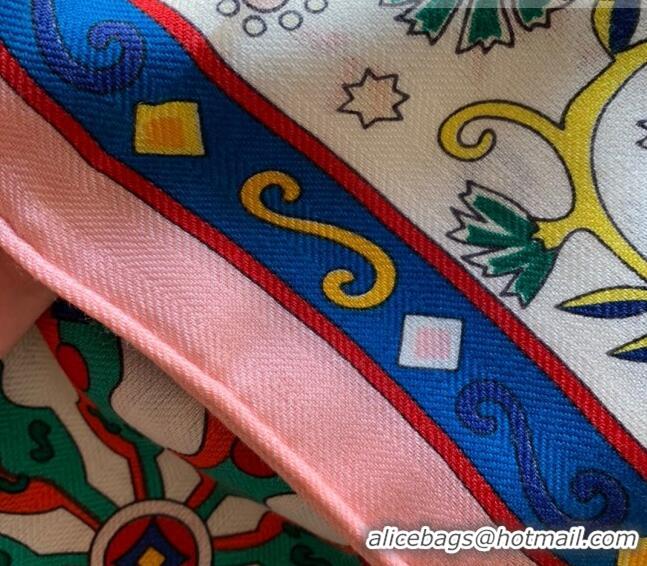 Buy Fashionable Hermes Cashmere Silk Scarf Shawl 140x140cm H0726 Pink 2022