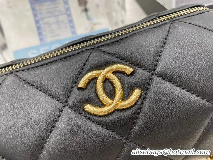 Top Grade Chanel Original Mini Bowling Bag Black AS3384 Black