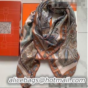 Buy Grade Hermes Cashmere Silk Scarf Shawl 140x140cm HC0727 Pink 2022