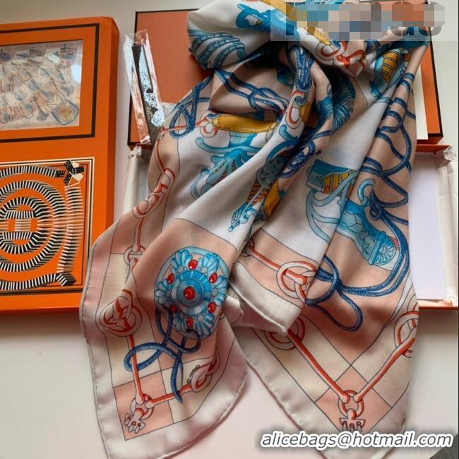 Popular Style Hermes Cashmere & Silk Sqaure Scarf 100 H2695 Pink 2022