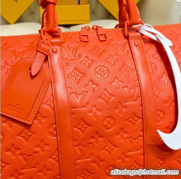 Famous Brand Louis Vuitton KEEPALL BANDOULIERE 50 M20963 Orange