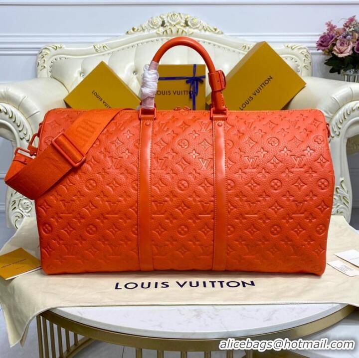 Famous Brand Louis Vuitton KEEPALL BANDOULIERE 50 M20963 Orange