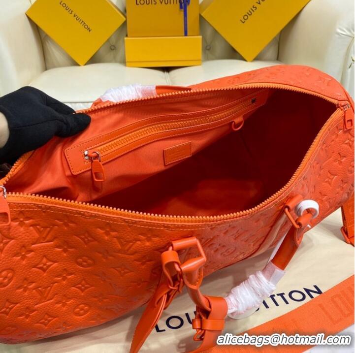 Famous Brand Louis Vuitton KEEPALL BANDOULIERE 50 M20963 Orange