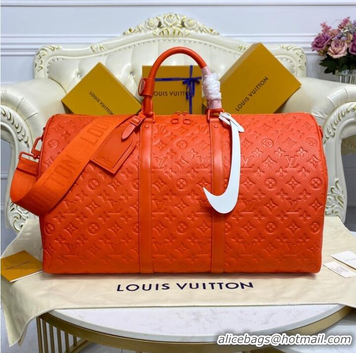 Famous Brand Louis Vuitton KEEPALL BANDOULIERE 50 M20963 Orange