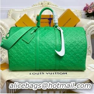 Reasonable Price Louis Vuitton KEEPALL BANDOULIERE 50 M20963 green