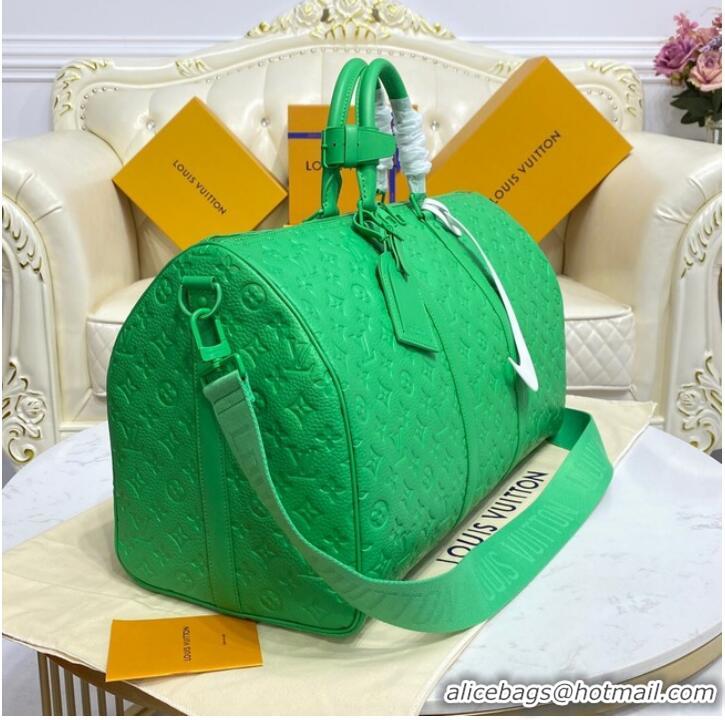 Reasonable Price Louis Vuitton KEEPALL BANDOULIERE 50 M20963 green