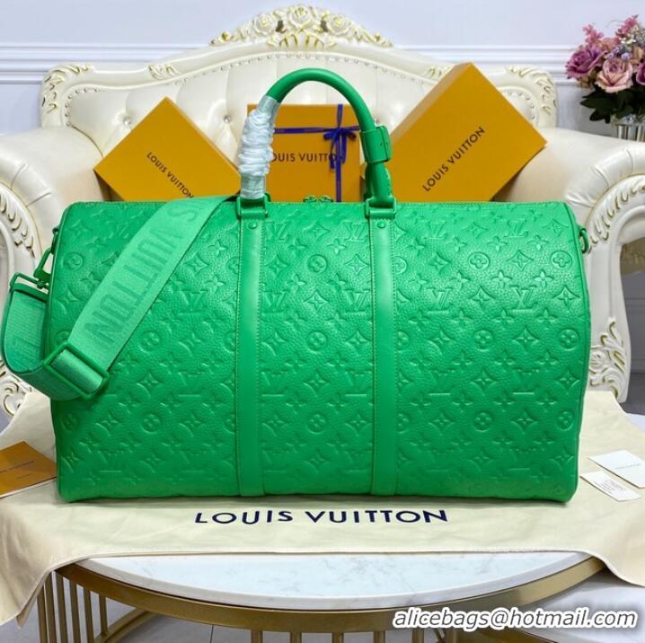 Reasonable Price Louis Vuitton KEEPALL BANDOULIERE 50 M20963 green