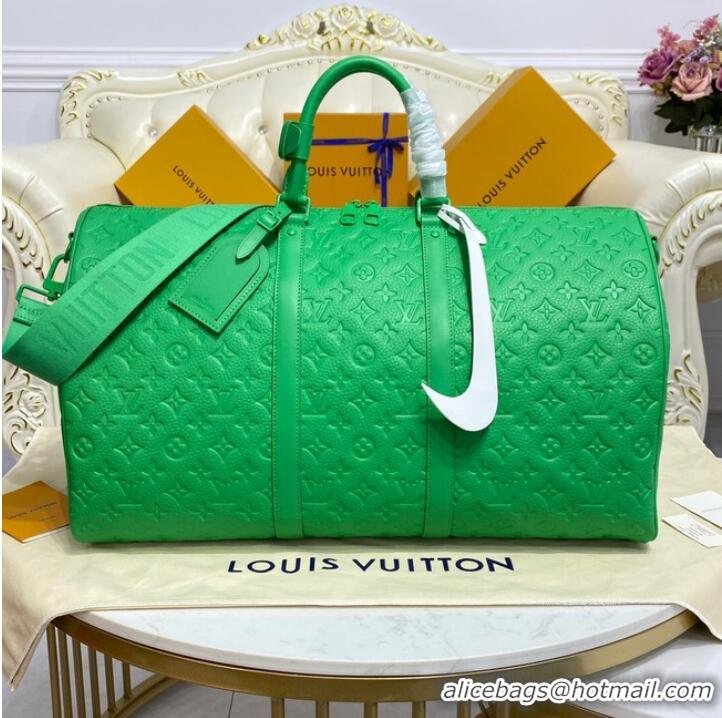 Reasonable Price Louis Vuitton KEEPALL BANDOULIERE 50 M20963 green