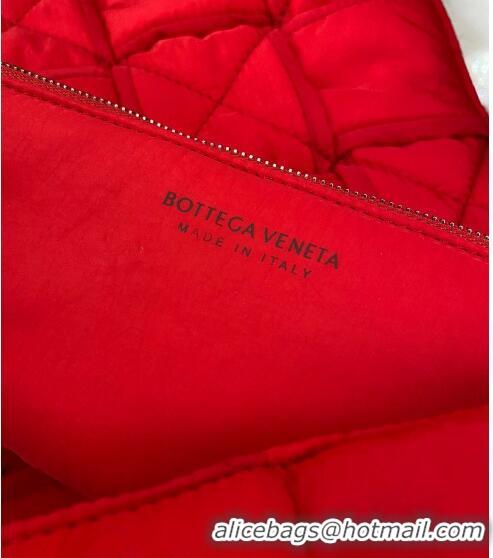 Top Quality Bottega Veneta Padded Tech Cassette Crossbody Bag 628951 Tomato Red 2021