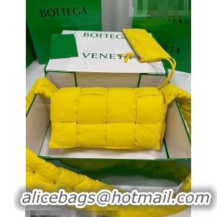 Good Looking Bottega Veneta Padded Tech Cassette Crossbody Bag 628951 Yellow 2021