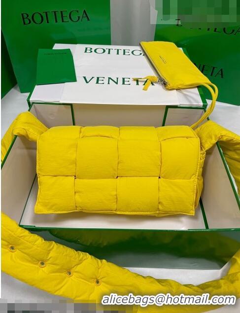 Good Looking Bottega Veneta Padded Tech Cassette Crossbody Bag 628951 Yellow 2021