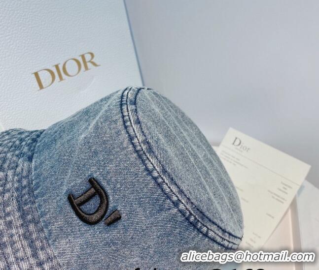 Grade Promotional Dior Denim Bucket Hat 040158 Blue 2022