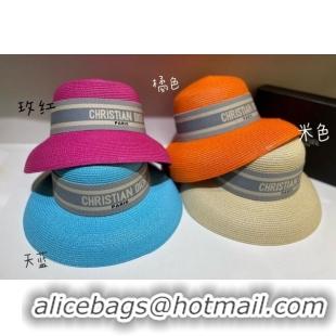 Good Taste Dior Straw Wide Brim Hat 040160 2022