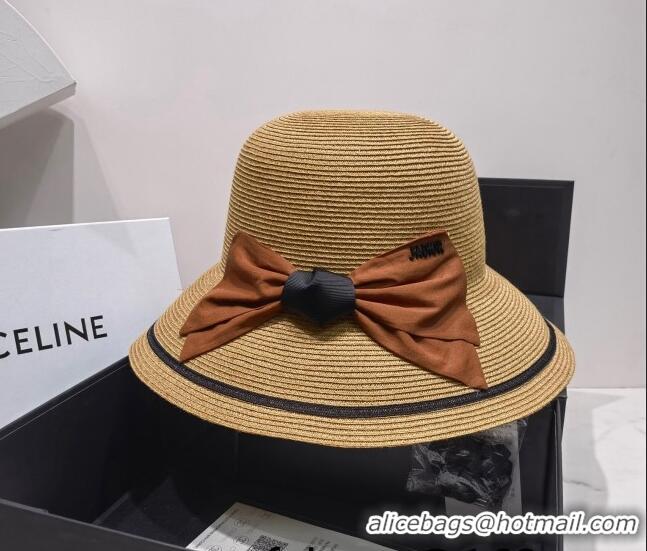 Good Taste Dior Straw Bucket Hat 042988 Khaki 2022