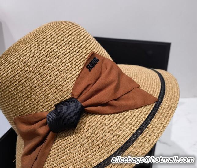 Good Taste Dior Straw Bucket Hat 042988 Khaki 2022