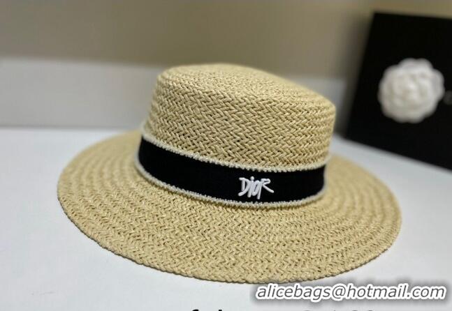 Well Crafted Dior Straw Wide Brim Hat 053151 Beige 2022