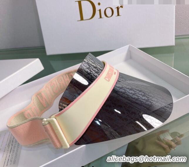 Buy Inexpensive Dior DiorClub V1U Oblique Visor Hat DH2452 Grey/Pink 2022