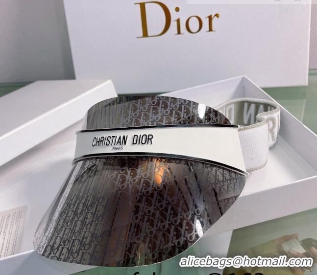 Popular Style Dior DiorClub V1U Oblique Visor Hat DH2452 Grey/White 2022