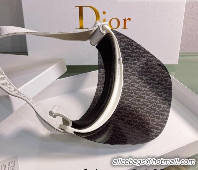 Popular Style Dior DiorClub V1U Oblique Visor Hat DH2452 Grey/White 2022