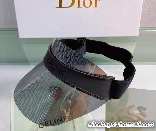 Sumptuous Dior DiorClub V1U Oblique Visor Hat DH2452 Grey/Black 2022