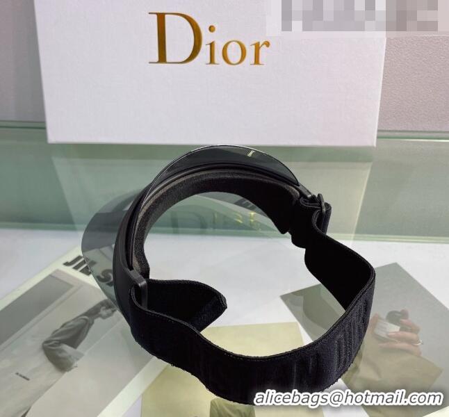 Famous Brand Dior DiorClub V1U Visor Hat DH2453 Grey/Black 2022