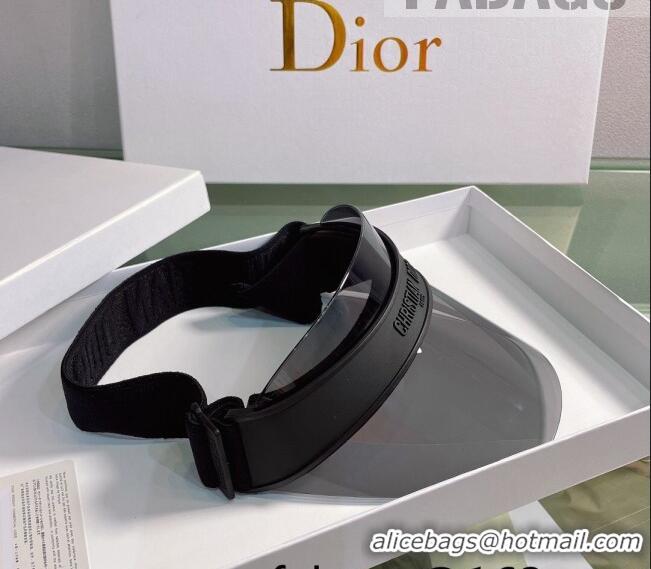 Famous Brand Dior DiorClub V1U Visor Hat DH2453 Grey/Black 2022