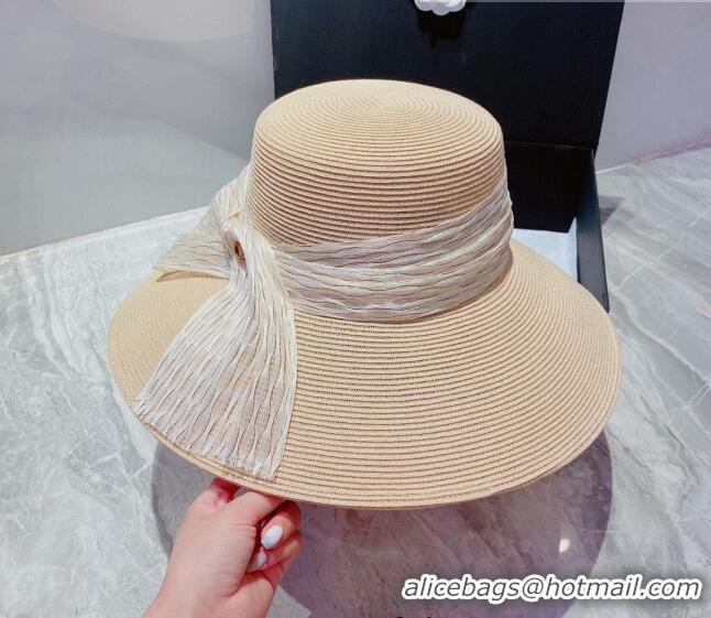 Good Product Dior Straw Wide Brim Hat 0727 Beige 2022