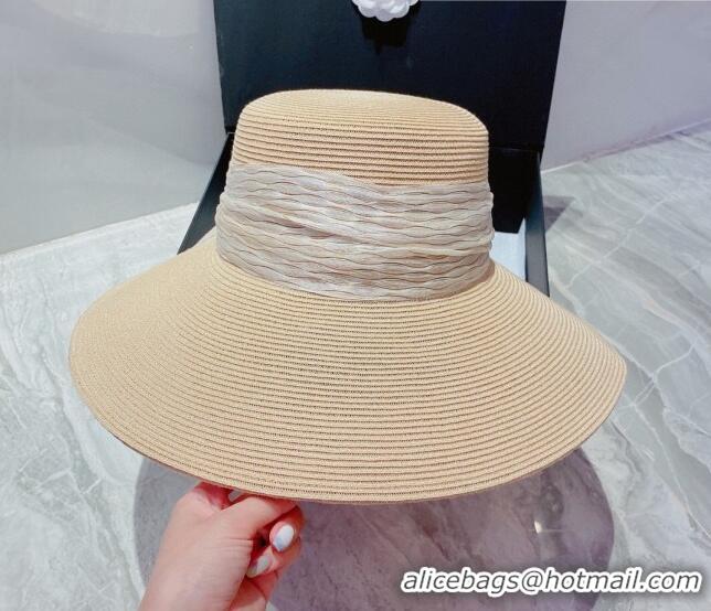 Good Product Dior Straw Wide Brim Hat 0727 Beige 2022