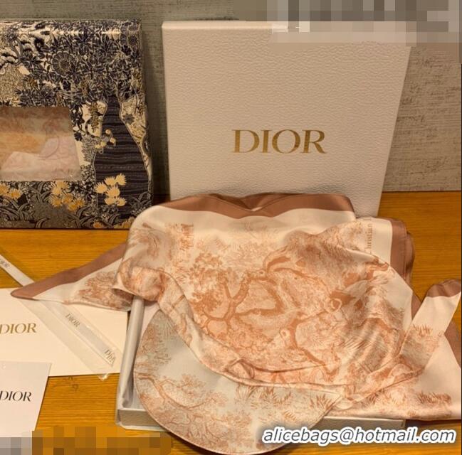 Famous Brand Dior Silk Visor Hat in Light Pink Toile de Jouy Reverse CD0816 2022