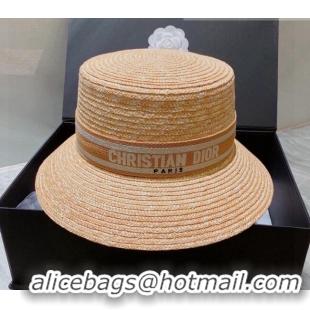 Luxury Cheap Dior Straw Hat DSH81703 Beige 2022