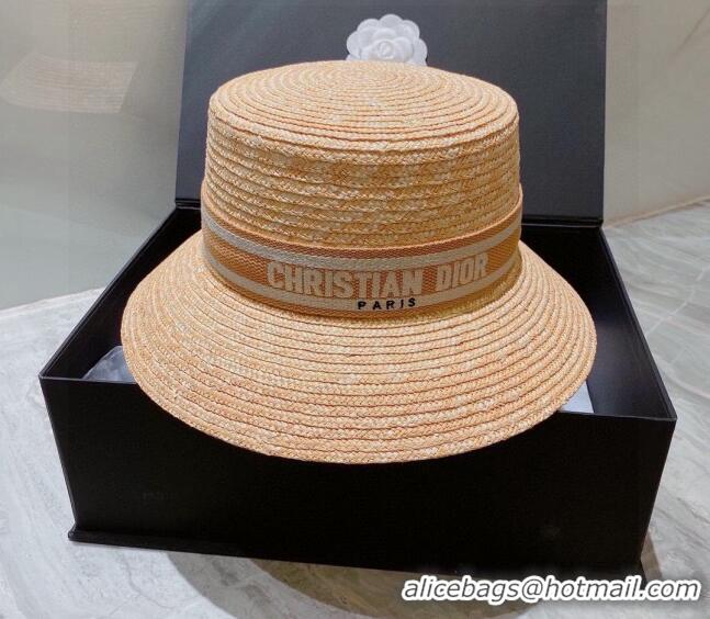 Luxury Cheap Dior Straw Hat DSH81703 Beige 2022