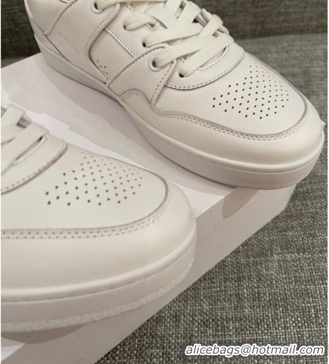 Unique Style Celine White Leather Sneakers White 062135