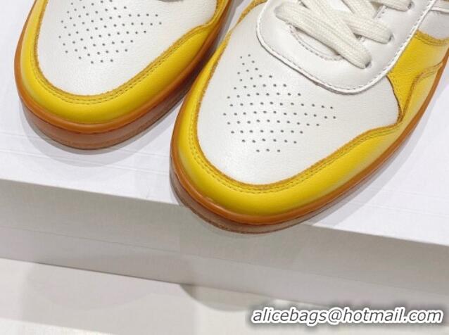 Low Price Celine Trainer Calfskin Low Sneakers Yellow 072008