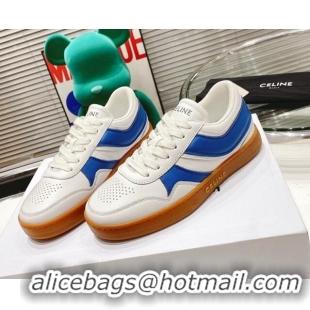 Good Looking Celine Trainer Calfskin Low Sneakers Sky Blue 072011