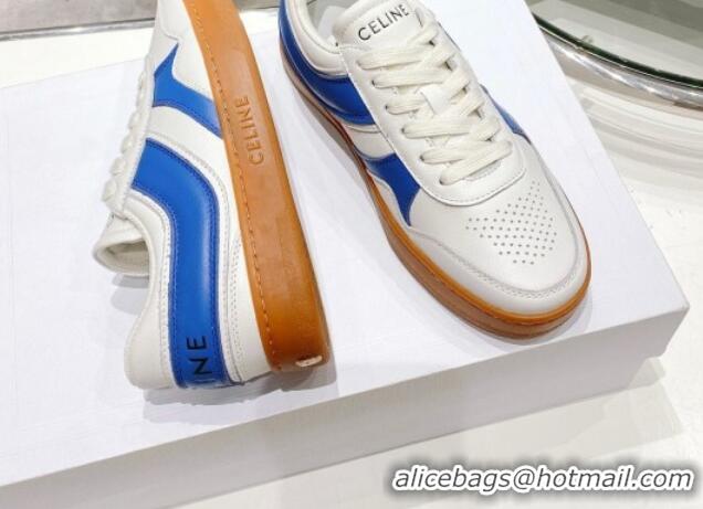 Good Looking Celine Trainer Calfskin Low Sneakers Sky Blue 072011