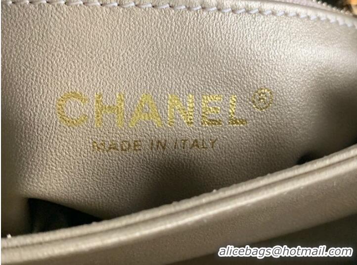 Buy New Chanel MINI FLAP BAG Lambskin & Gold-Tone Metal AS3378 black