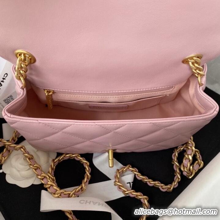 Buy Fashionable Chanel FLAP BAG Lambskin & Gold-Tone Metal AS3451 pink