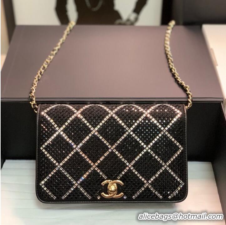 Most Popular Chanel WALLET ON CHAIN AP2853 Black