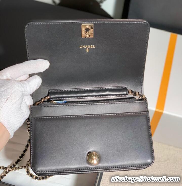 Most Popular Chanel WALLET ON CHAIN AP2853 Black